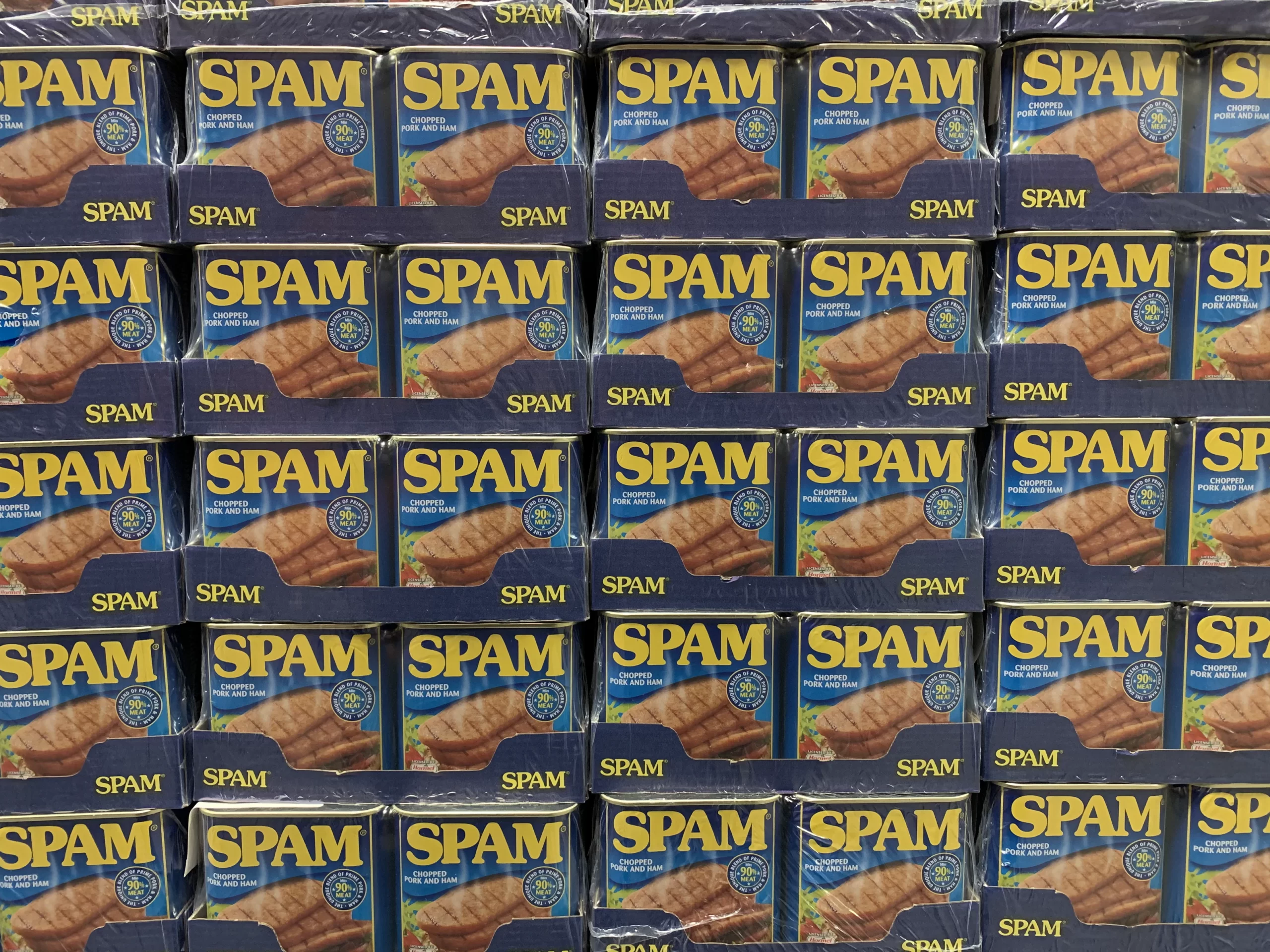 picture of tins of spam