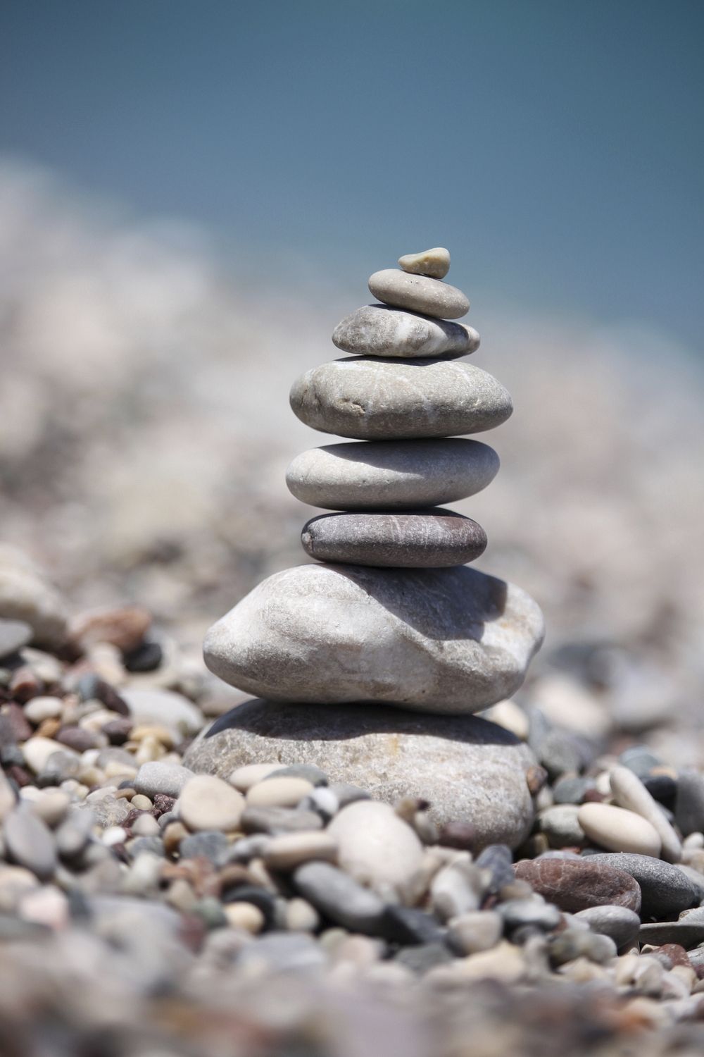Free stacked pebbles image